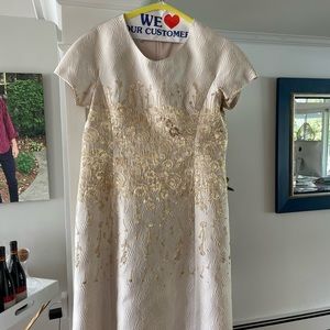 Beautiful champagne and gold Teri John formal dress size 14. Worn once only